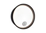 LED Außen-Wandleuchte PAULMANN "Platomo IP44 rund 180mm 3000K 14,5W 1200lm 230V Kunststoff", schwarz, H:6,7cm Ø:18cm, Leuchten, LED Außen-Wandleuchte, Bewegungsmelder seewasserresistent