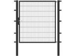 Zauneinzeltür ALBERTS "Flexo", grau (anthrazit), B:150cm H:160cm, Stahl, Tore, Zauneinzeltür, 150 cm Breite, in versch. Höhen
