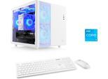 CSL PC "Cube V24143", weiß, Microsoft Windows 11 Home (64 Bit), 16 GB RAM 500 GB SSD, Desktop-PCs, PC