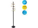 NÄVE LED Stehlampe "Belleza", schwarz (gold, schwarz), 1, Ø 22cm H: 140cm, 1 Stk., Leuchten, Touchschalter, warmweiß, 15W, 3-Stufen dimmbar, Höhe: 140cm, LED Stehlampe