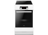 AMICA Induktions-Standherd "SHI 905 150", Energieeffizienz: A, weiß, Herdsets, Komfortables Kochen und Backen mit moderner und einfacher Handhabung, Induktions-Standherd