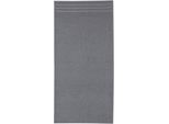 Duschtuch KLEINE WOLKE "Royal, 1 Stück (70/140 cm)", grau (dunkelgrau), B:70cm L:140cm, Frottier, Baumwolle, Handtücher, Duschtuch, Uni Farben, mit Bordüre, weich, auch in verschiedenen Sets erhältlich