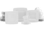 Kombiservice CREATABLE "Victoria Weiss", weiß, 30 Stk., Porzellan, Geschirr-Sets, Kombiservice, klassisch weiß für den täglichen Gebrauch