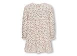 Druckkleid KIDS ONLY "KMGTHYRA LIFE LS A-SH DRESS AOP WVN NOOS", Mädchen, Gr. 92, N-Gr, tofu aop:ditsy flowers, Web, Obermaterial: 100% Baumwolle, bedruckt, geblümt, regular fit ca. Mitte Oberschenkel, Rundhals, mit Gummizug, Kleider Druckkleid