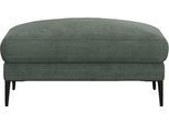 Pouf FLEXLUX "Belle Polsterhocker, Sitzhocker", grün (dusty grün), B:95cm H:43cm T:73cm, Poufs, Pouf, Skandinavisches Design, In hochwertiger Verarbeitung