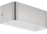 EGLO Wandleuchte "SANIA 4", grau (nickelfarben), 1, H: 8cm, 1 Stk., Leuchten, Wohnzimmer, Esszimmer, Flur, minimalistisch, indirektes Licht, 20x8cm, Wandleuchte
