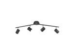 JUST LIGHT LED Deckenleuchte "TARIK", grau (anthrazit), 4, 1 Stk., Leuchten, LED, LED Deckenleuchte