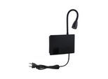 PAULMANN LED Wandleuchte "Halina 3W USBC 230V 2700K Kunststoff/Metall", schwarz, 1, H: 25,6cm, Leuchten, LED Wandleuchte