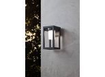 EGLO Wandleuchte "MARTANO Wandlampe, Alu und Kunststoff, Außenlampe, IP44, Solar, Lampe", schwarz-weiß (schwarz weiß), 1, Ø 0cm H: 27cm, 1 Stk., Leuchten, Wand-/Deckenleuchte, L18 x B15 x H27 cm, schwarz, 3,7W inkl., Wandleuchte