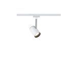 PAULMANN Schienensystem-Leuchten "URail Schienenspot Shine Einzelspot 225lm 4,9W 2700K 230V Chrom matt", weiß, 1, H: 18cm, 1 Stk., Leuchten, Schienensystem-Leuchten