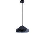 PACO HOME Pendelleuchte "SAYID", schwarz, 1, H: 16cm, Leuchten, Hängelampe Esszimmer Esstischlampe Steampunk Lampe Textilkabel E27, Pendelleuchte