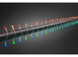 KONSTSMIDE LED-Lichterkette "Weihnachtsdeko aussen", transparent, Dioden 80 Stk. Flammen 80 Stk., Gesamtlänge 11,32m, Lichterketten, LED Globelichterkette, runde Dioden, 80 bunte Dioden, LED-Lichterkette