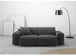 2,5-Sitzer HOME AFFAIRE "Glimminge auch in Breitcord, Feincord + Easy care-Bezug", grau (anthrazit), B:214cm H:71cm T:101cm, 100% Polyester, Sofas, 2 5-Sitzer, besondere Kedernähte, Zierkissen