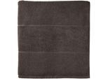 Saunatuch SCHIESSER "Turin in angesagter Reiskornoptik", braun (dunkelgrau), B:75cm L:200cm, Frottier, Frottier, Handtücher, Saunatuch, Made in Green