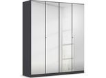 rauch "Reflect" mit Spiegelfront, inkl. praktischer Inneneinteilung und Stoffboxen-Set