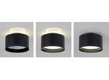 NÄVE LED Deckenspot "Trios", schwarz, 1, Ø 14cm H: 9cm, 1 Stk., Leuchten, 1 Deckenspot, 3 Strahler Einstellungen möglich, LED Deckenspot