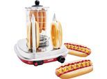 SALCO Hotdog-Maker "SHO-6", bunt (rot, silberfarben), B:33,5cm H:34cm T:36cm, Hot-Dog-Maker, Hotdog-Maker