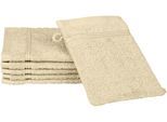 Waschhandschuh ROSS "Rubin", beige (sand), B:16cm L:22cm, Baumwolle, Waschlappen, Waschhandschuh, 100% Baumwolle