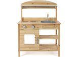 Outdoor-Spielküche CHIC2000 "Spiel-Matschküche", beige (natur), Spielküchen, KinderB:68cm H:84cm T:30cm, Holz, Outdoor-Spielküche, mit Sound, B:68cm H:84cm T:30cm