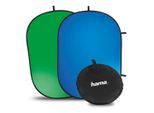 HAMA Fotohintergrund "Mobiler Greenscreen u. Bluescreen Baumwolle 150x200 cm", blau, B:65cm H:6,8cm L:65cm, Fotohintergründe, Fotohintergrund