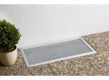 Lichtschachtabdeckung HECHT INTERNATIONAL "PROFI", silber (rahmen: silberfarben gewebe: transparent), B:150cm H:80cm, Insektenschutzgitter, Lichtschachtabdeckung, Kellerschachtabdeckung, kürzbar