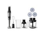 PHILIPS Stabmixer "HR2685/00 5000 Series, mit ProMix-Technologie, Becher", schwarz (schwarz, edelstahl), B:4cm H:22cm T:7cm, Mixer, Schneebesen, Foodprozessoraufsatz und Zerkleinerer; Edelstahl/Schwarz, Stabmixer