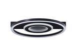 BRELIGHT LED Deckenleuchte "Queens", schwarz, H: 5cm, 1 Stk., Leuchten, 37 x 37 cm, 2400 lm, 3000 K, Glitzereffekt, schwarz, LED Deckenleuchte
