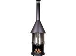 Grillkamin BUSCHBECK "Melbourne", schwarz, H:230cm Ø:65cm, Grills, Grillkamin