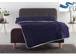 Microfaserbettdecke OTTO HOME "Microlux, Bettdecke 135x200 cm und Übergrößen bis 240x220cm", blau, B:135cm L:200cm, Bezug: 100% Polyester. Obermaterial: 100% Polyester. Füllung: 100% Polyester, Bettdecken, Microfaserbettdecke, fest versteppter Bezug - keine Bettwäsche nötig, Sommer, Winter