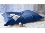 Sitzsack KINZLER "XXL Outdoorfähig", blau (dunkelblau), B:140cm H:20cm T:180cm, Polyester, Sitzsäcke, Sitzsack, Uni Farben, Outdoor geeignet, ideal im Wohnzimmer & Kinderzimmer