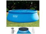 Quick-Up Pool INTEX "Easy Set", blau, H:107cm Ø:457cm, Schwimmbecken, Quick-Up Pool, ØxH: 457x107 cm