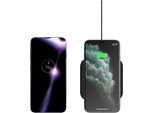 ZENS Smartphone-Ladegerät "Einzelnes schnelles kabelloses Ladegerät Slim-Line", schwarz, B:9,2cm H:0,5cm T:9,2cm, Ladegeräte, Smartphone-Ladegerät