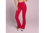 MP Damen Tempo Flared Leggings - Rosenrot - XL