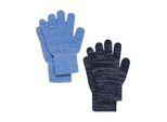 Strickhandschuhe CELAVI "Strickhandschuhe CEMagic", Jungen, Gr. 7\12, blau (bright cobalt), Obermaterial: 52% Wolle WO. 31% Polyester PES. 13% Nylon NY. 4% Elasthan EL., Handschuhe Strickhandschuhe