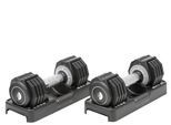 Hantel-Set HALF HUMAN "Verstellbares Hantel-Set 2x5 kg", schwarz, Hanteln, 10 kg, Stahl, Hantel-Set, Gewicht pro Hantel beträgt 5 kg