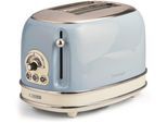 ARIETE Toaster "Vintage", blau, B:30cm H:20cm T:18cm, Toaster, blau, Toaster