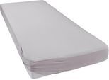 Spannbettlaken BELLANA "bellana deluxe für Boxspring- & Komfortbetten, mit Elasthan, 230 g/m²", silber (silberfarben), B:180cm, Jersey, Obermaterial: 95% Baumwolle, 5% Elasthan, Bettlaken, Spannbettlaken, Premium-Qualität, für extra hohe Matratzen 35-45 cm, faltenfrei