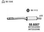 ASSO Mittelschalldämpfer 586007 für VW