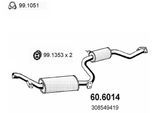 ASSO Mittelschalldämpfer 606014 für Volvo