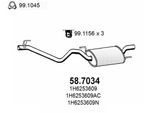 ASSO Endschalldämpfer 587034 für VW