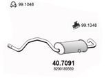 ASSO Endschalldämpfer 407091 für RENAULT
