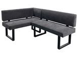 Eckbank Vancouver Grau/Schwarz