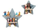 Kinderregal-Set Boarti 2-tlg. Grau