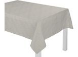 Tischdecke ADAM "Argentinian Criolla Light" Gr. 4, grau (hellgrau), Ø:145cm, Bio-Baumwolle, Tischdecken, Tischdecke, aus 100% Bio-Baumwolle