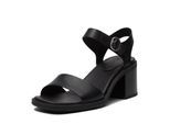 Sandale TIMBERLAND "BELLEVAUX BACKSTRAP SANDAL", Damen, Gr. 38, blk full grain, Leder, Schuhe Sandale, aus Timberland Premium Leder
