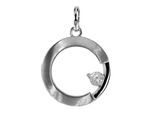 Kettenanhänger OSTSEE-SCHMUCK "Ostsee-Schmuck Anhänger Adele Anhänger Adele", weiß, Schmuckanhänger, Damen, 21 x 14mm, Silber 925 (Sterlingsilber), 2,1 g, Kettenanhänger