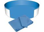 Poolinnenhülle CLEAR POOL, blau, B:300cm H:90cm L:300cm, Polyvinylchlorid (PVC), Baufolien, überlappend, in verschiedenen Größen
