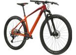 Mountainbike KROSS "Hardtail Level 10.0" Gr. 43, rot (rot, schwarz), Fahrräder, Herren, 43cm, 29 Zoll (73,66cm) hinten: 29 Zoll (73,66cm), Mountainbike, mit Carbon-Rahmen und -Gabel