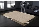 Teppich OCI DIE TEPPICHMARKE "CASTLE FLORA, auch als Läufer und in rund", beige (beige, braun), B:240cm H:20mm L:340cm, Polypropylen (PP), Teppiche, Teppich, dichter Frisé Kurzflor, farbiger Bordüre, Wohnzimmer, Schlafzimmer