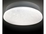 NÄVE LED Deckenleuchte "Polaris", weiß, 1, Ø 48cm H: 6,5cm, 1 Stk., Leuchten, Kristalleffekt, dimmbar, CCT, Nachtlicht-/Memoryfunktion,Fernbedienung, LED Deckenleuchte
